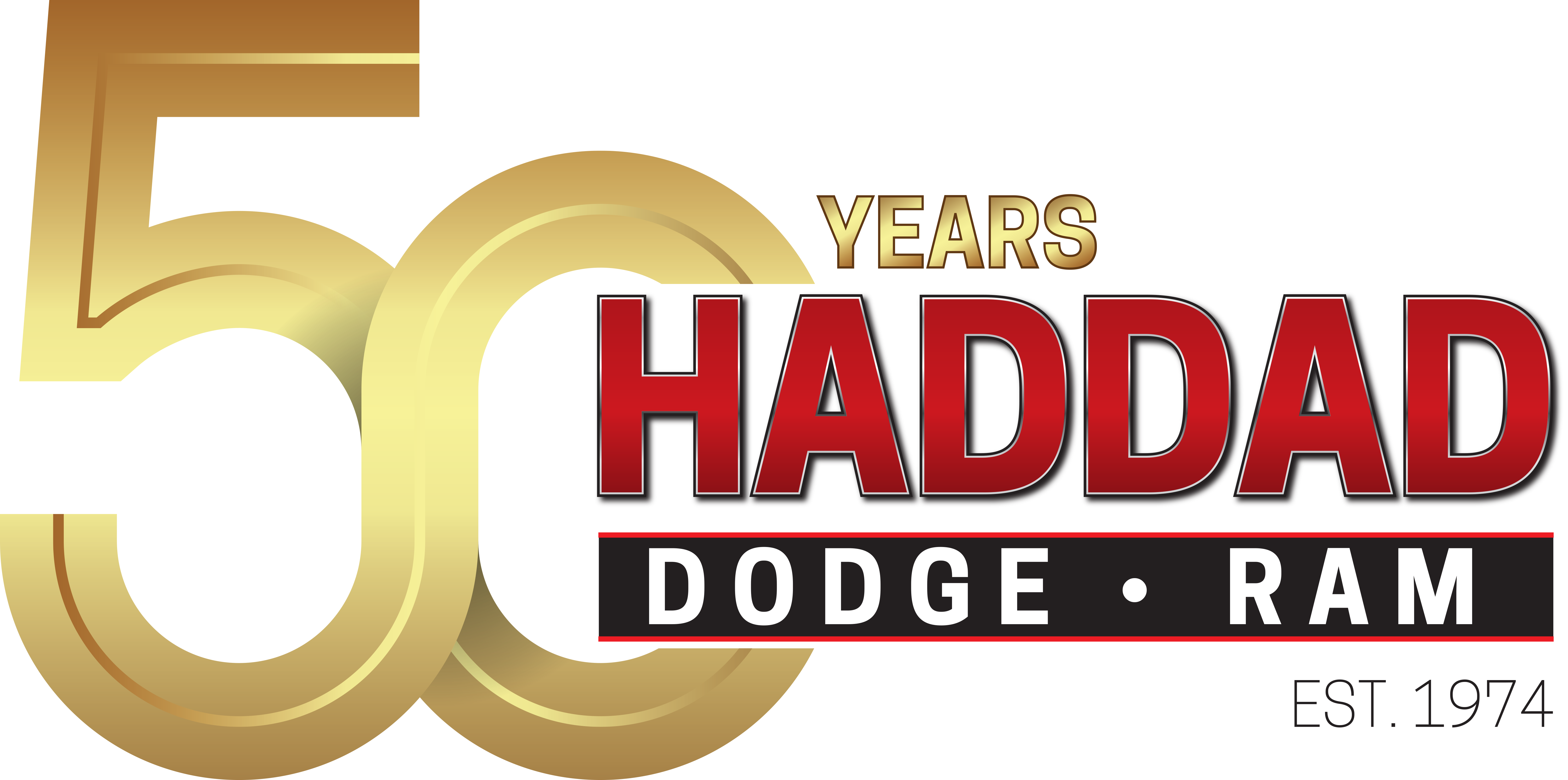 Haddad Dodge Ram 50th Anniversary Logo-1